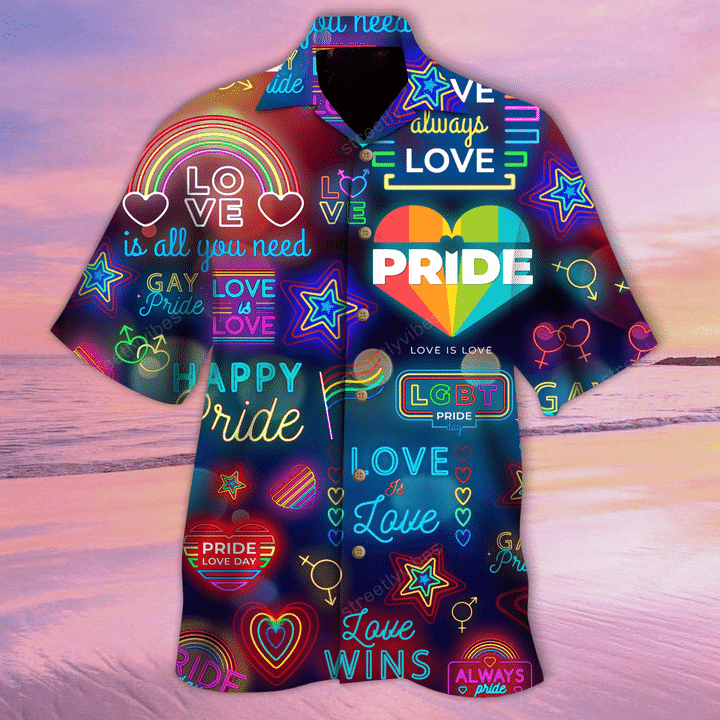 Love Has No Gender Tropical Background Design Hawaiian Shirt
