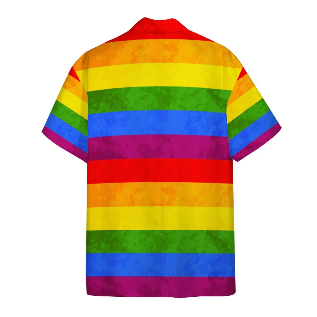 Colorful Pride Shirt For Transgender/ Awesome Background Design Hawaiian Shirt