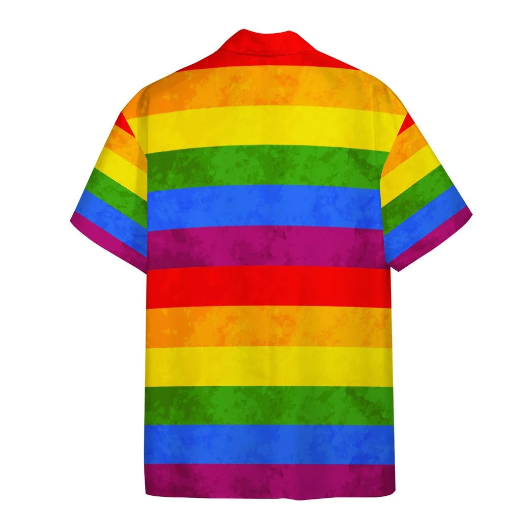Ally Pride 3D Shirt Awesome Background Design Hawaiian Shirt/ Hawaiian Pride