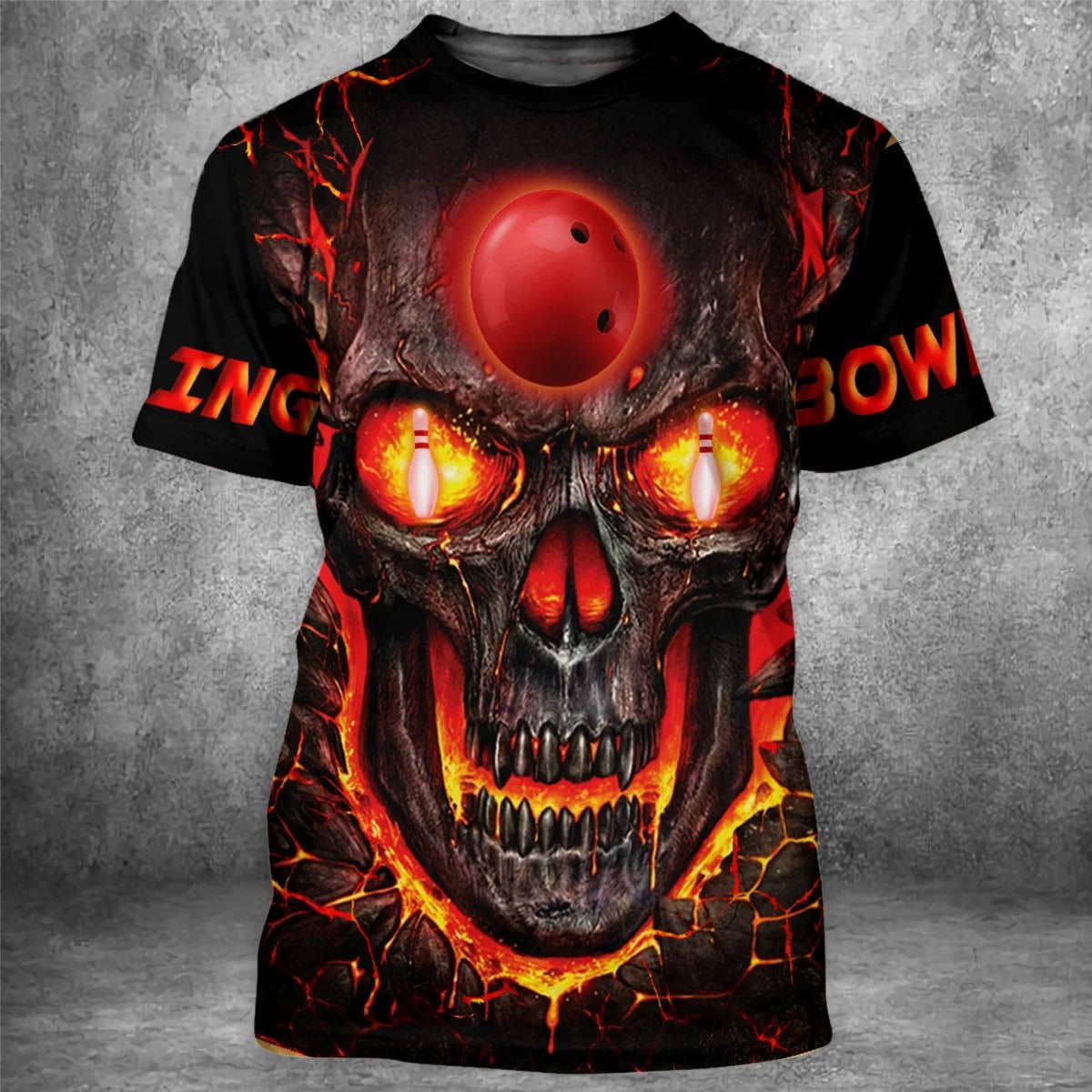 Bowling Skull 3D All Over Print Unisex Shirt Premium Shirt For Bowling Team Player