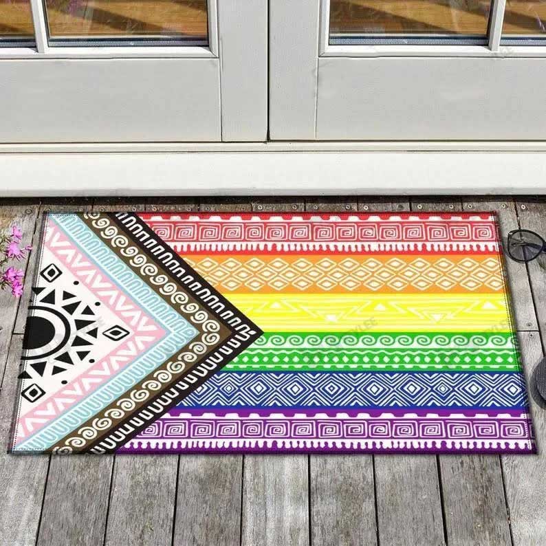 Pride Doormat Lgbt Pride The Modern Flag Doormat Gay Pride Mat/ Lesbian Mat/ Pride Gift