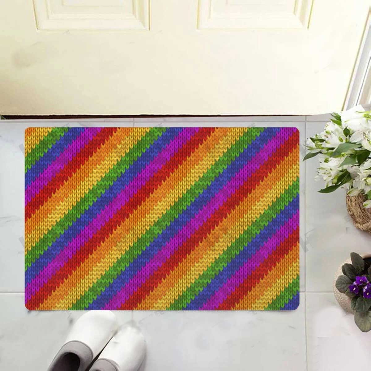 Lgbt Doormat Rainbow Color Doormat