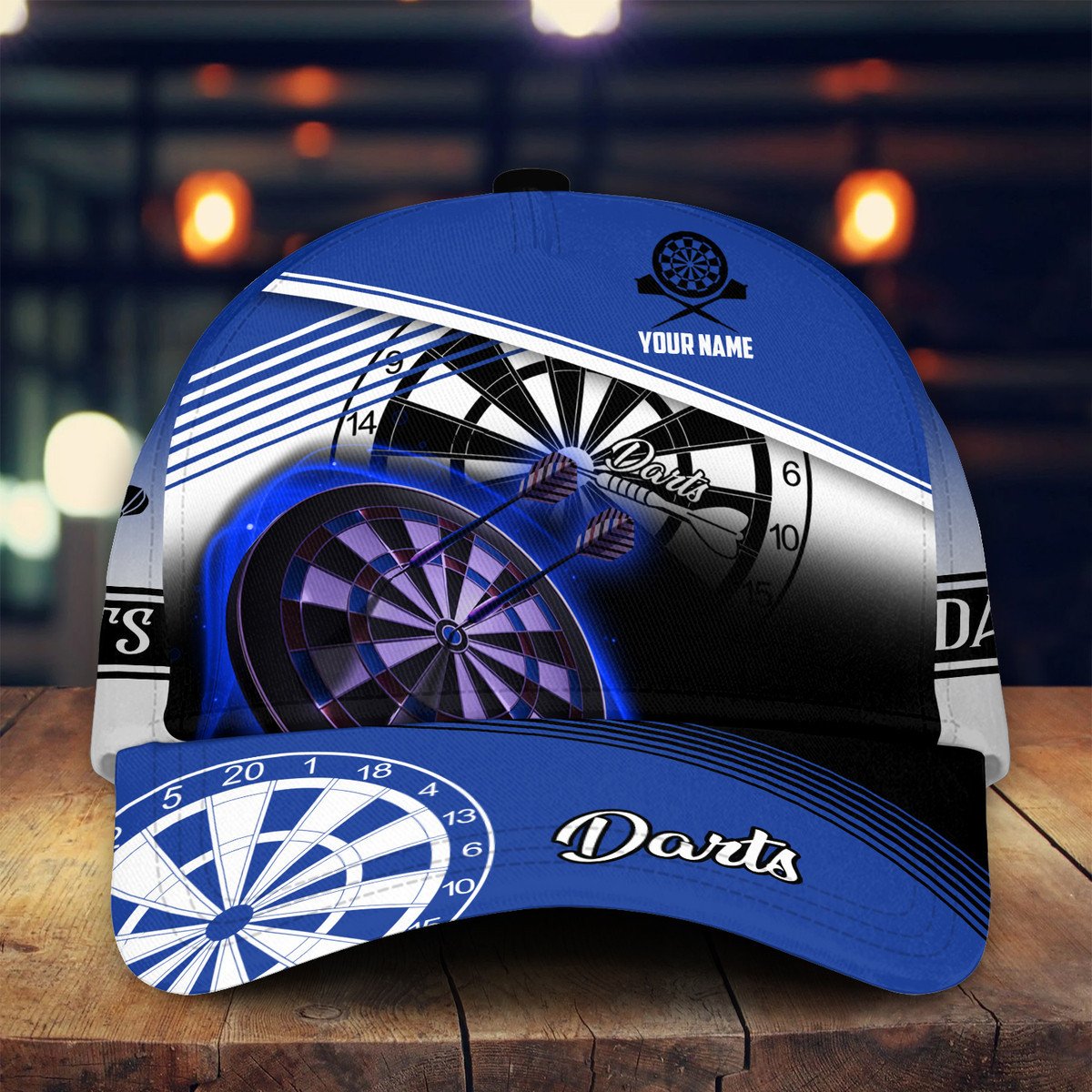 3D All Over Print Dart Multi Color Classic Cap/ Baseball Cap for Man Women/ Hat Dart Team
