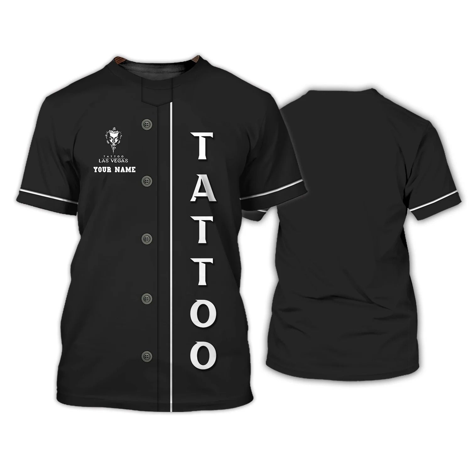 Tattoo Las Vegas Personalized 3D Shirt Classic Tattoo Uniform