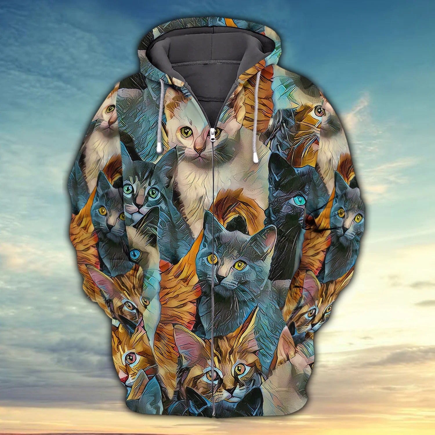 Multiple Cats 3D All Over Print Shirt For Cat Lovers Hoodie T Shirt/ Cat Print Apparel