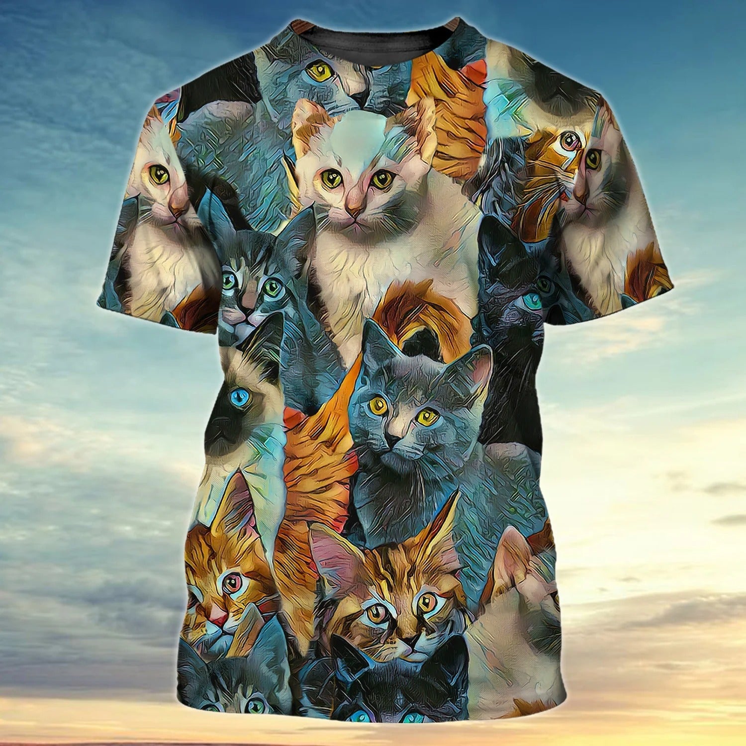 Multiple Cats 3D All Over Print Shirt For Cat Lovers Hoodie T Shirt/ Cat Print Apparel