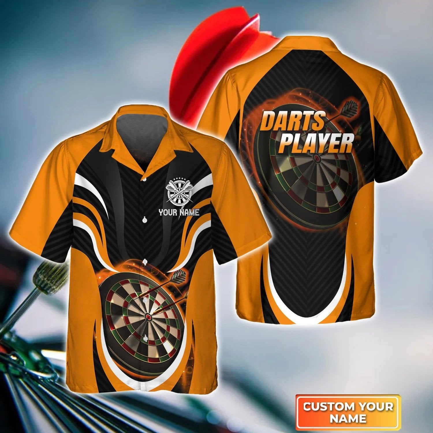 Happiness Is A Tight Three Some Personalized Name 3D Hawaiian Shirt For Darts Player