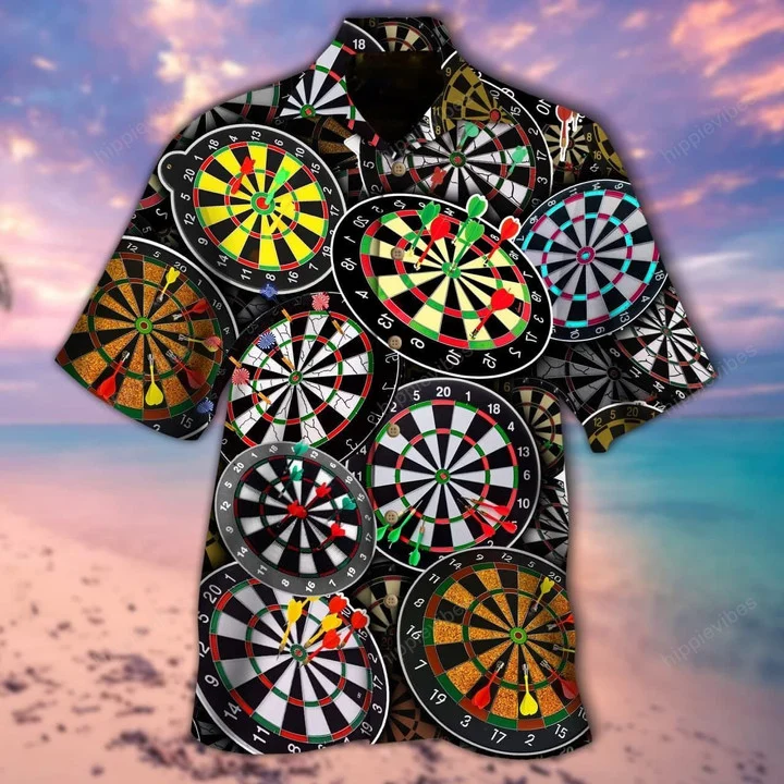 Design Hawaiian Shirt I Don''t Need Therapy I Just Need To Play Darts/ Dartboard Pattern Hawaiian Shirt