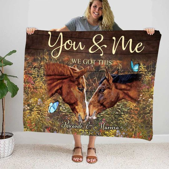 Personalized You&Me We Got This Horse Blanket