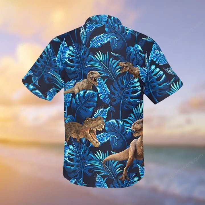 T Rex - T Rex Tropical Hawaiian Shirt/ Summer gift/ Hawaiian Shirts for Men/ Aloha Beach Shirt