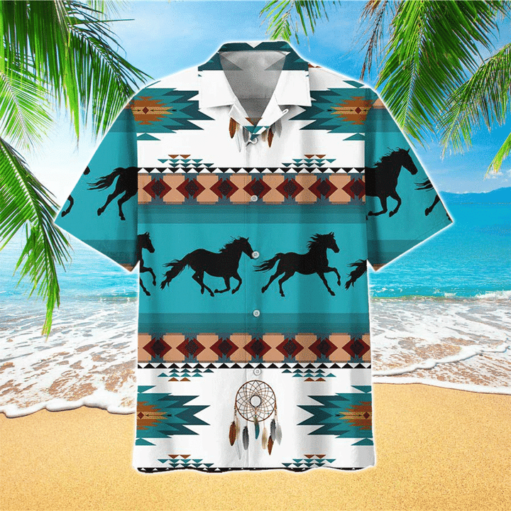 Horse Pattern Hawaiian Shirt for men/ Women