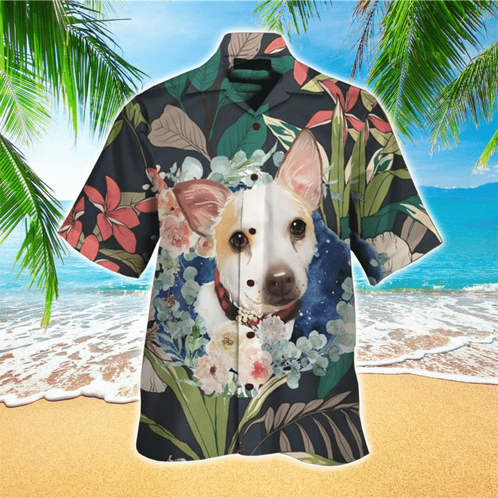 Summer Chihuahua Hawaiian Shirt/ Dog Hawaiian shirt Mens/ Hawaiian Shirt For Dog Lover