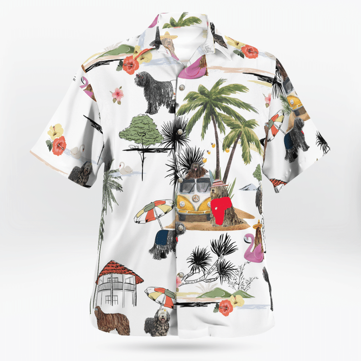 Bergamasco On The Beach Unisex Hawaiian Shirt/ Summer gift/ Hawaiian Shirts for Men/ Aloha Beach Shirt