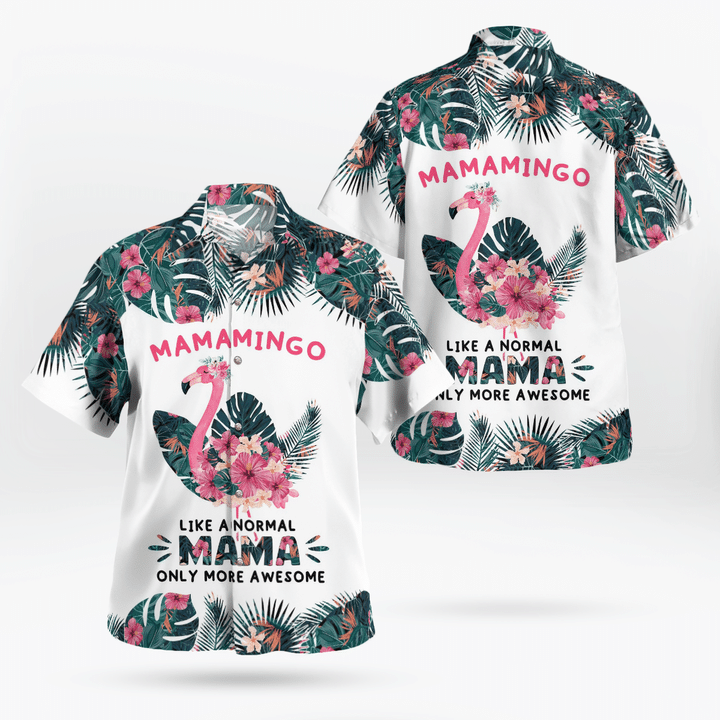 Mamamingo Hawaiian Shirt/ Mother''s day Hawaii shirt/ Mom shirt/ Gift for Mom