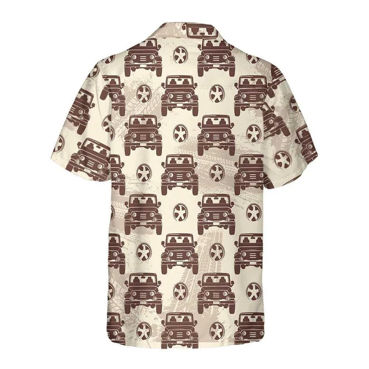 Gift For Cars Lovers Retro Jee Seamless Pattern Hawaiian Shirt