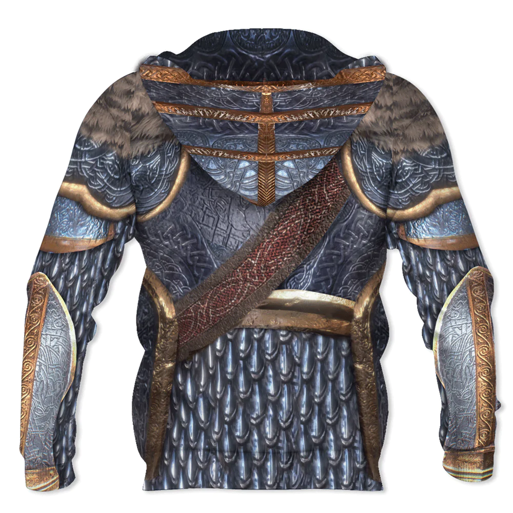 Vikings Mithril Armor Hoodie 3D Full Printed Hoodie With Viking Pattern/ Viking Hoodie