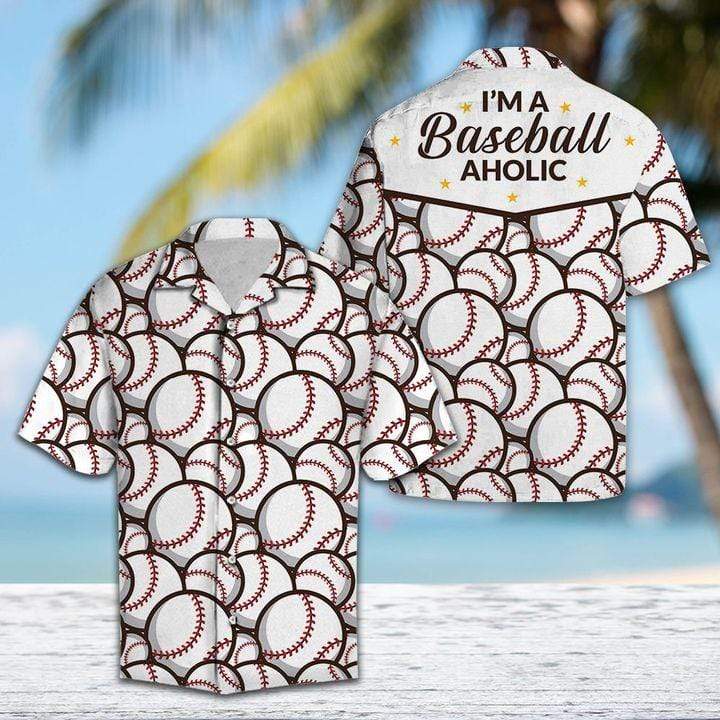 I am A Baseball Aholic Unisex Hawaii Shirts for men