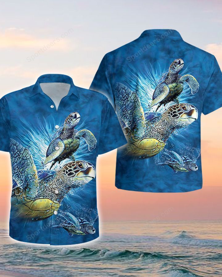 Sea turtle Hawaiian Shirt/ Summer gift/ Hawaiian Shirts for Men/ Aloha Beach Shirt
