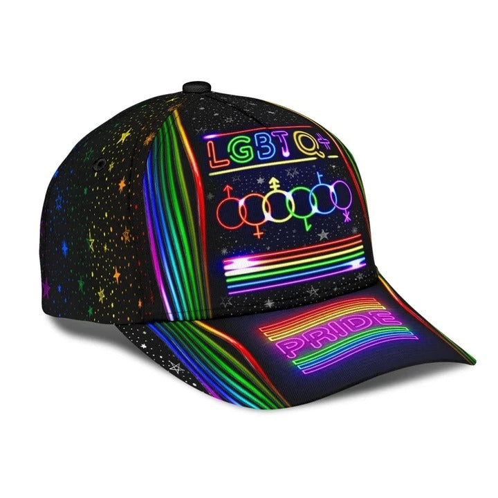 Lgbt 3D All Over Printing Baseball Cap Hat/ Couple Gay Gifts/ Clasic Cap For Lesbian
