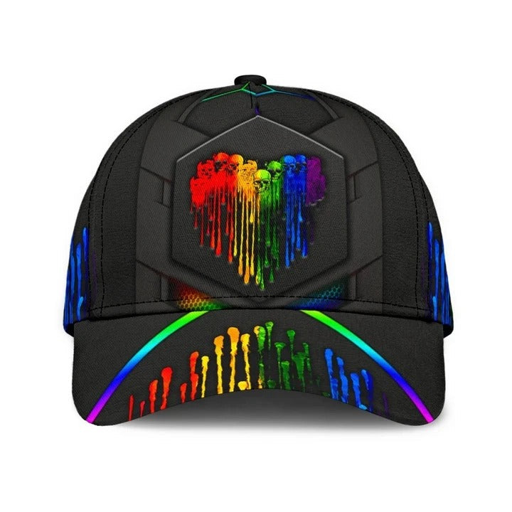 3D LGBT Cap For Couple Lesbian/ Be Proud Be Visible LGBT Printing Baseball Cap Hat/ Gift For Gay Friends