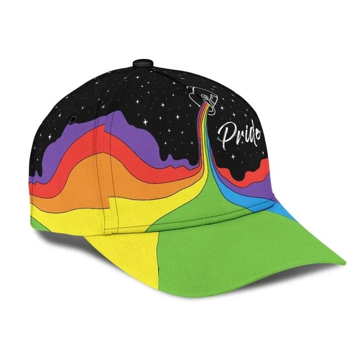 Lesbian classic cap/ I Find Happiness In Rainbow Lgbt Printing Baseball Cap Hat