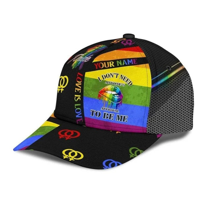 Custom Pride Cap For Gay/ Pride Hastage Rainbow Lgbt All Over Printed Baseball Cap Hat/ Les Gifts