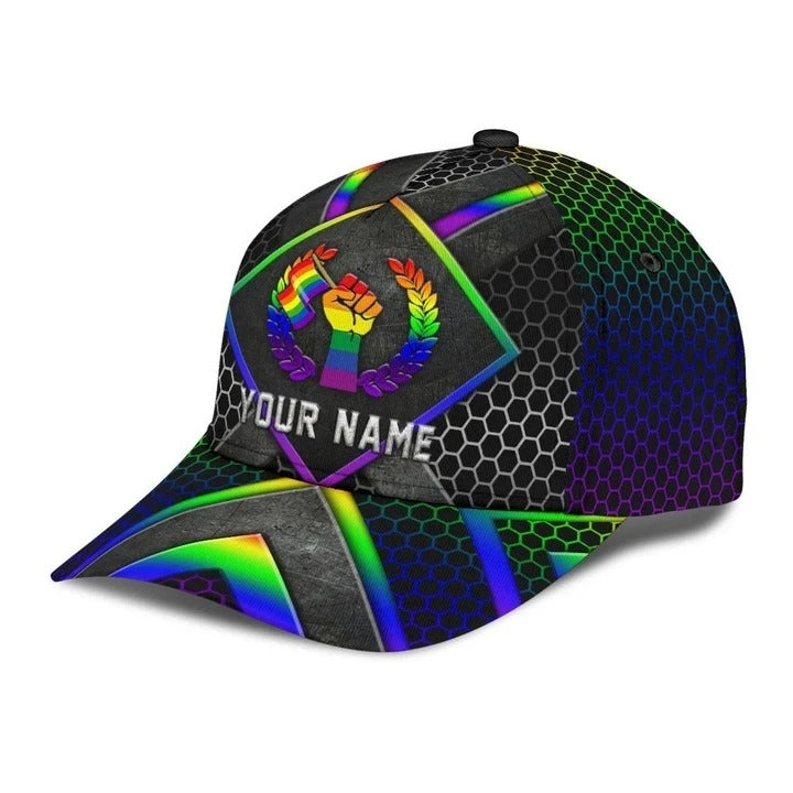 Customized Pride Baseball Cap For Lgbtq/ Pastel We Are All Human Lgbt Printing 3D Baseball Cap Hat