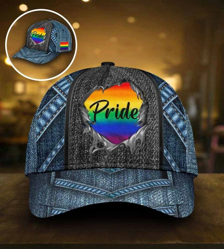 Pride Baseball Cap/ Lgbt Modern Style Love Is Love Form All Over Printing Classic Cap Hat