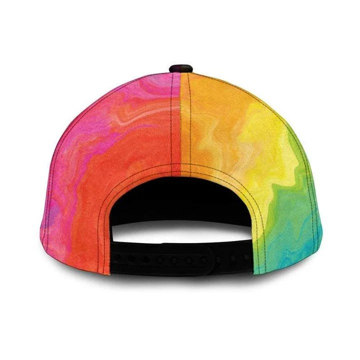 Pride Rainbow Colors Baseball Cap/ Beagle In Dog Years I