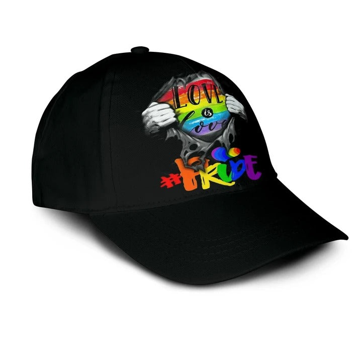 Pride Baseball Cap For Lesbian Gaymer/ Black Lgbt Baseball Cap Hat Love Is Love/ Gift For Lesbian