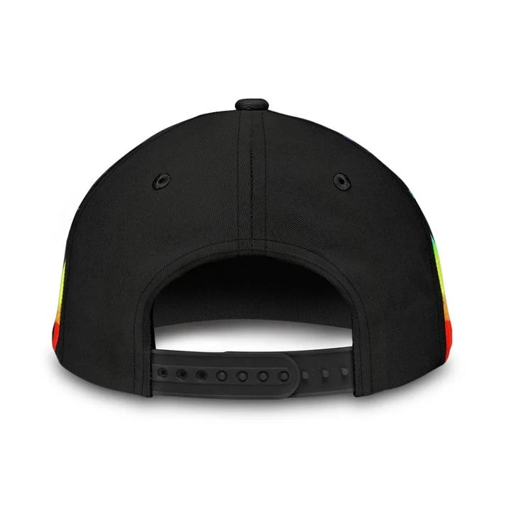 LGBT Cap/ Bright Colored Ribbon Awareness LGBTQ Printing 3D Baseball Cap Hat