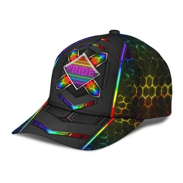 Lgbt Cap/ Lgbt Pride Crack All Over Printing 3D Baseball Cap Hat