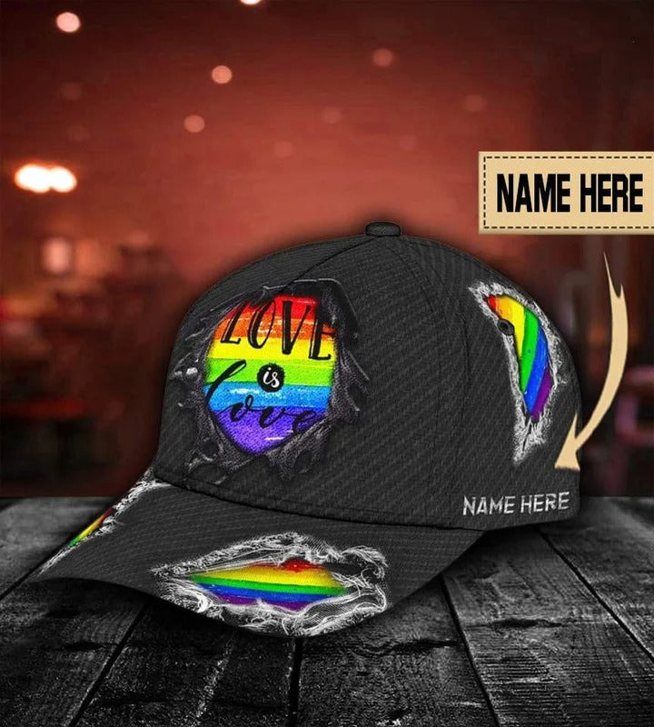 Custom Name Gay Baseball 3D Cap/ Being Gay Is A Blessing Lgbt Printing Baseball Cap Hat