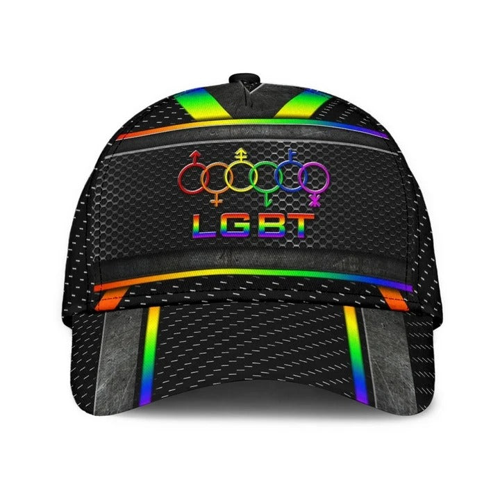 LGBT Pride Baseball Classic Cap/ Fascinating Proud LGBT Pride Printing Baseball Cap Hat/ Pride Gifts