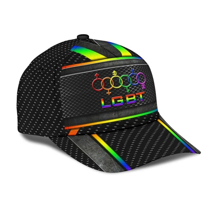 Pride Cap For Gay Man Together We Rise LGBT All Over Printing 3D Baseball Cap Hat/ Pride Accessories