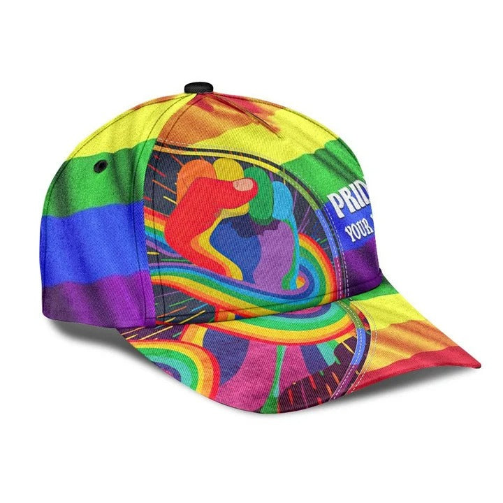 Customized With Name Pride Baseball Cap/ Stop Hating LGBT Printing 3D Baseball Cap Hat/ Lesbian Gifts