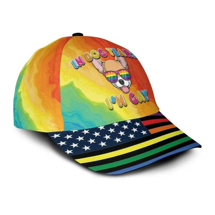 LGBT All Over Printing 3D Baseball Cap Hat In Dog Years I