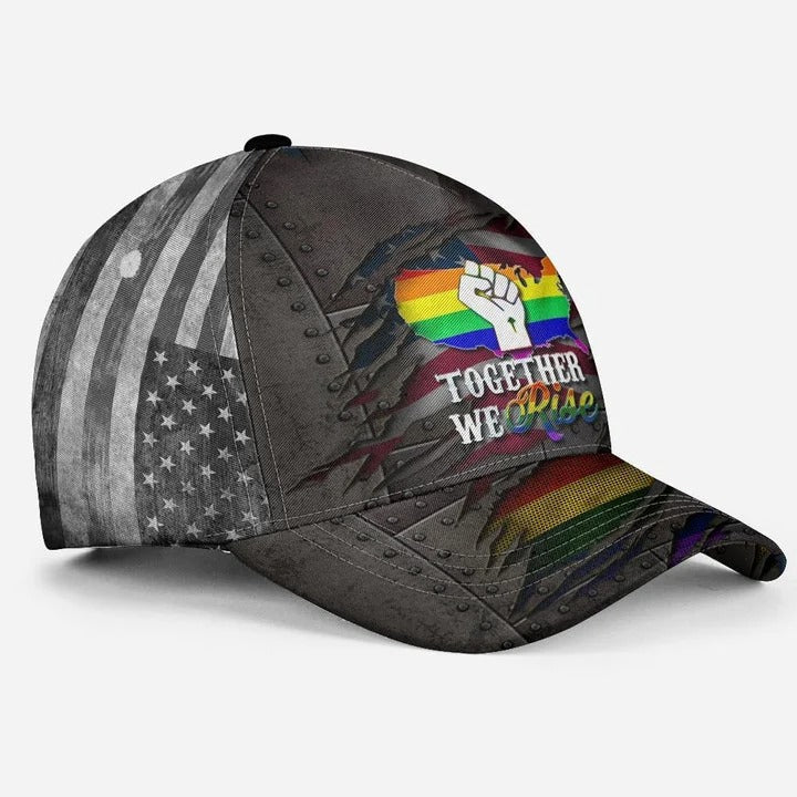 Gay Pride Cap Hat/ Love Has No Gender LGBT 3D Printing Baseball Cap Hat/ Couple Lesbian Gifts
