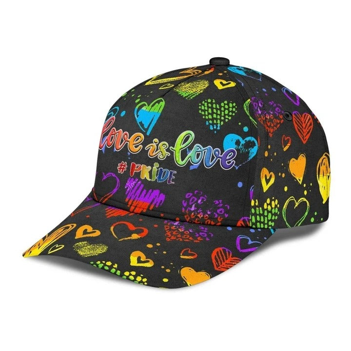 Pride Baseball Cap Peace Hope Love Pride LGBT 3D Printed Baseball Cap Hat/ Pride Gifts