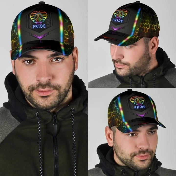 Pride Cap For Lgbtq Community/ Proud To Be A Gaylien Lgbt Printing Baseball Cap Hat/ Gift For Gay Friend