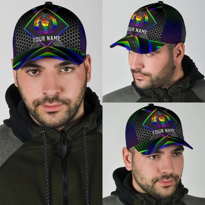 Personalized Pride Baseball Cap For Gay Lesbian/ Love Respect Diversity LGBT Printing 3D Classic Cap Hat