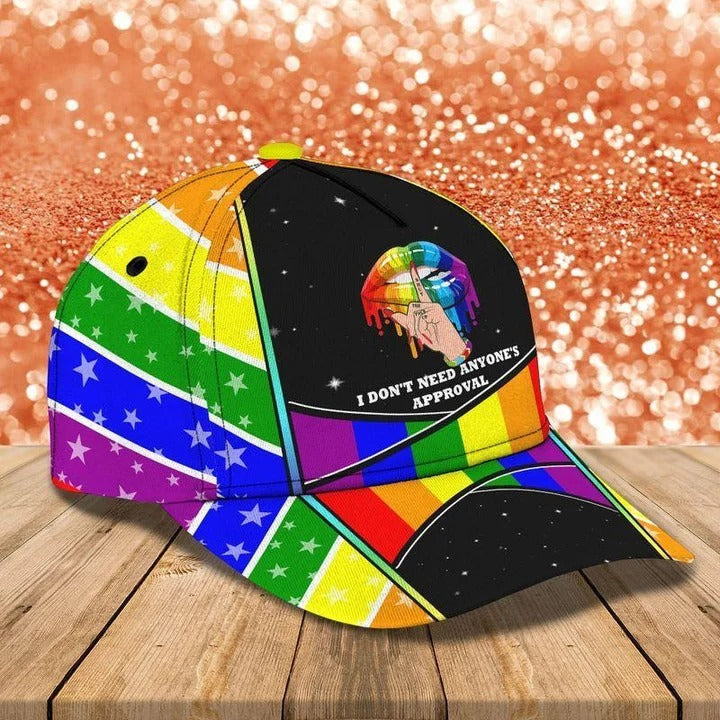 3D Baseball Cap For Gay Man/ Couple Lesbian Pride Accessories/ I Don