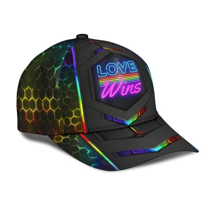 LGBT Cap/ Love Is Love LGBT Pride 3D Printing Baseball Cap Hat/ LGBT Pride Accessories/ Gift For Couple Gay