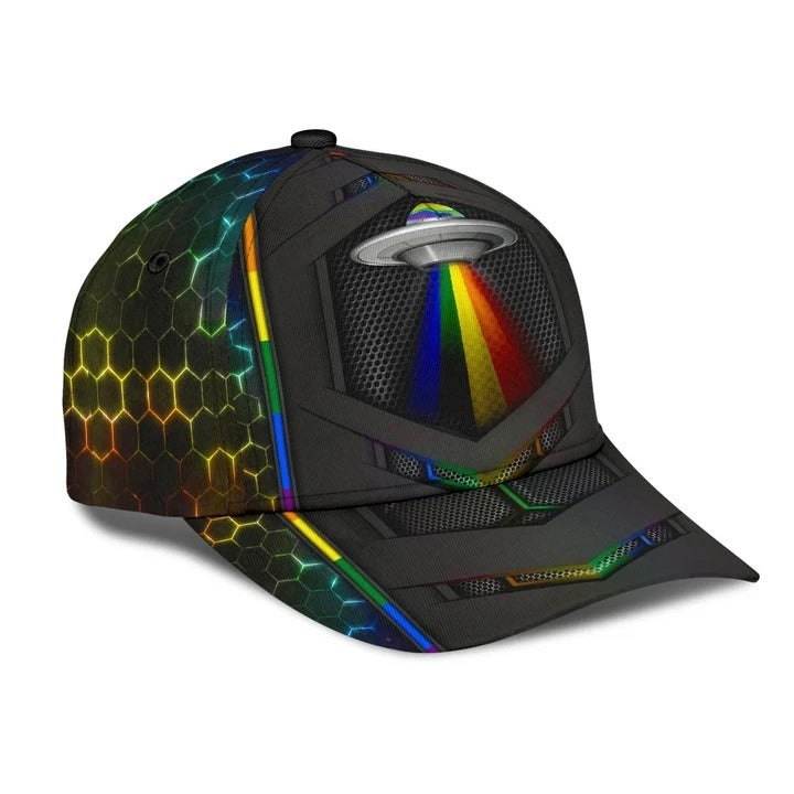 3D All Over Printed Baseball Cap For Lesbian Gay Friend/ Powerful Together We Rise Lgbt Cap