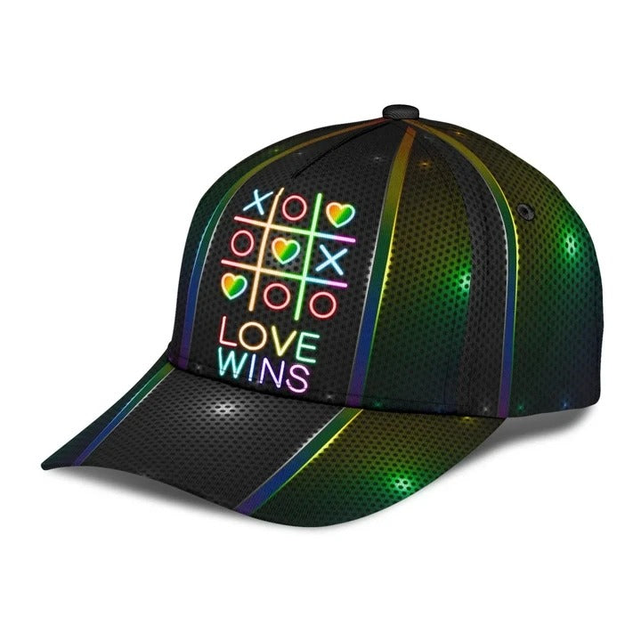 3D Baseball Cap For LGBTQ/ LGBT Love Wins Printing Baseball Cap Hat/ Gay Man Gifts