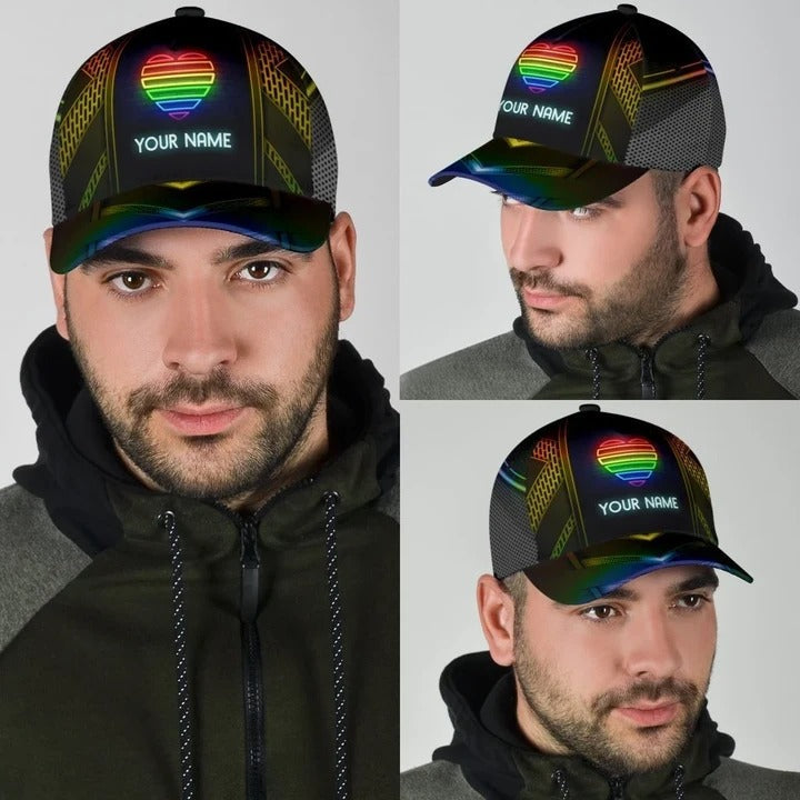 Personalized Pride Baseball Cap With Name/ Same Love Same Right Lgbt Printing Baseball Cap Hat