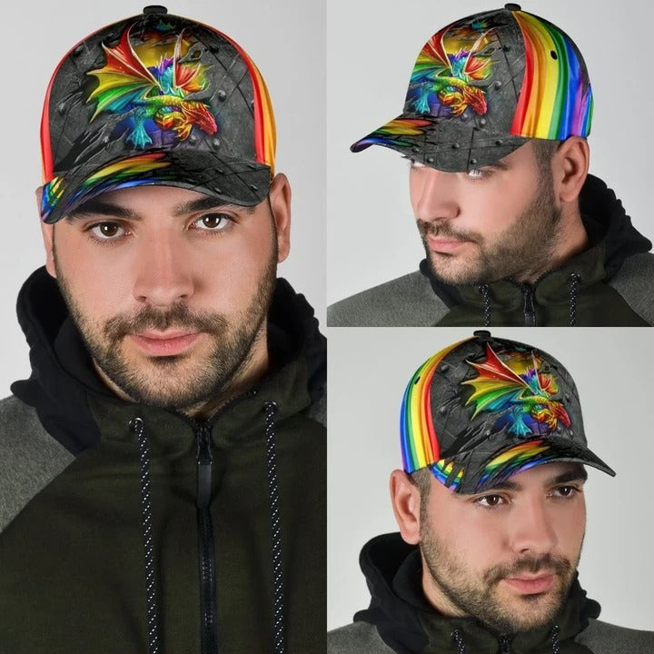 Pride Classic Cap/ Being Yourself Ribbon Awareness LGBT 3D Printed Baseball Cap Hat/ Lgbt Gifts