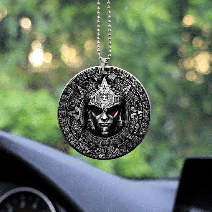 3D All Over Printed Aztec Ornaments Car Interior Mirror Hanging Ornament For Aztec Lover