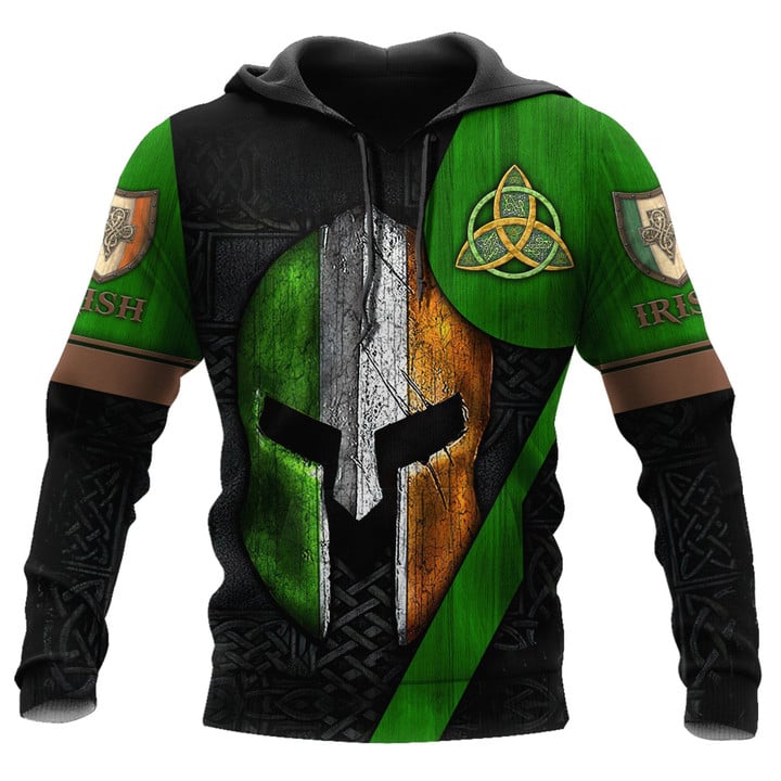 Irish Sparta Armor Celtic Knot St. Patrick''s Day 3D All Over Printed Unisex Shirt