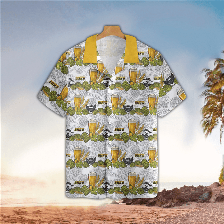 Beer Hawaiian Shirt For Men/ Beer Lover Gifts/ Beer Shirt/ Beer day gift/  Gift for beer lover